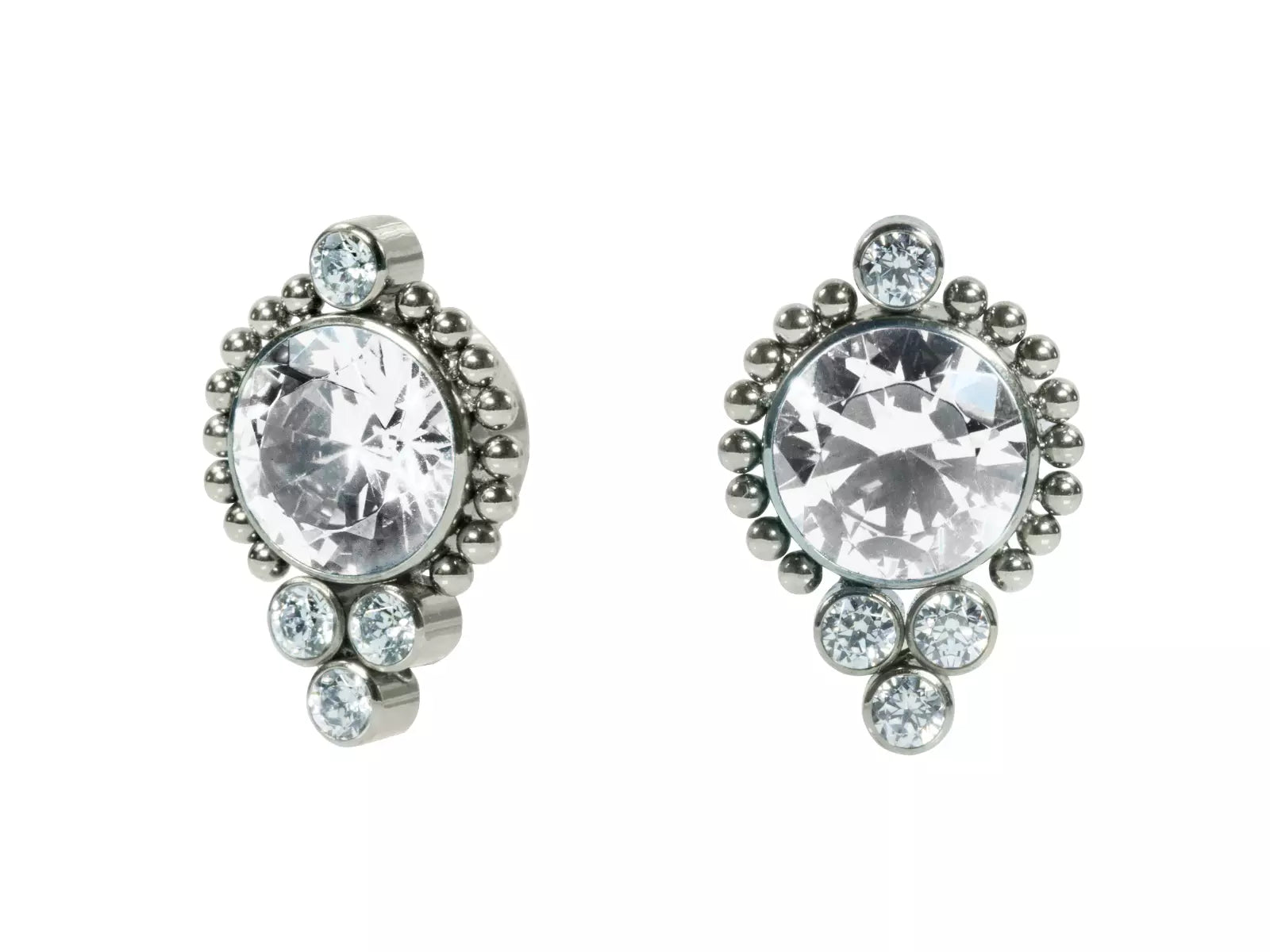 LABRET TITÂNIO R/I INDIANO C/ ZIRCÔNIA