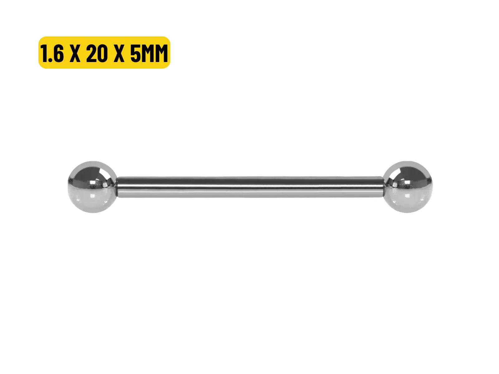 BARBELL AÇO - 1.6 X 20 X 5MM