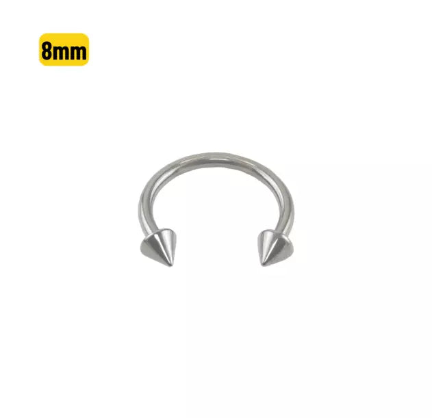 FERRADURA TITÂNIO SPIKE - 1.2 X 8MM