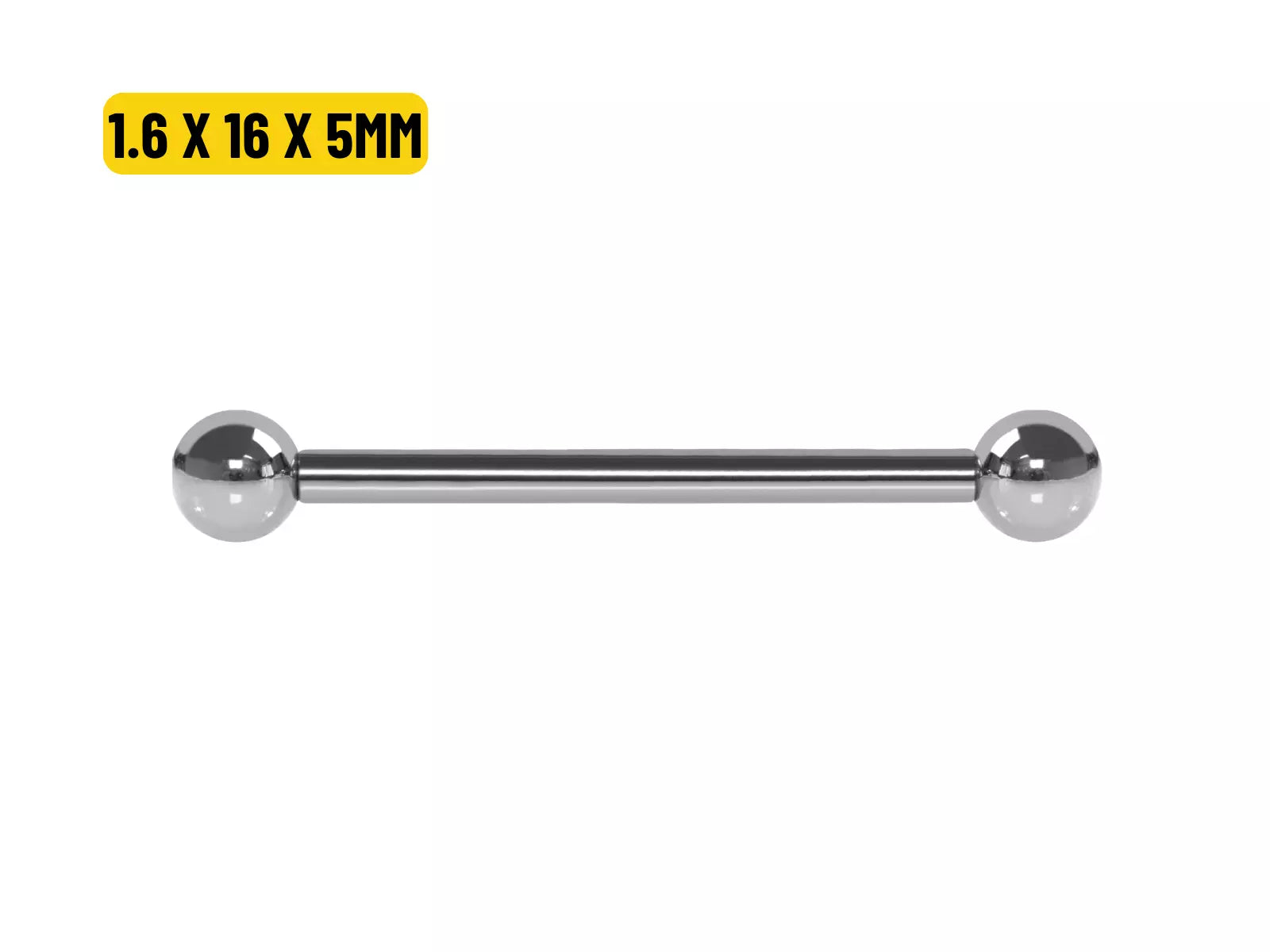 BARBELL AÇO - 1.6 X 16 X 5MM