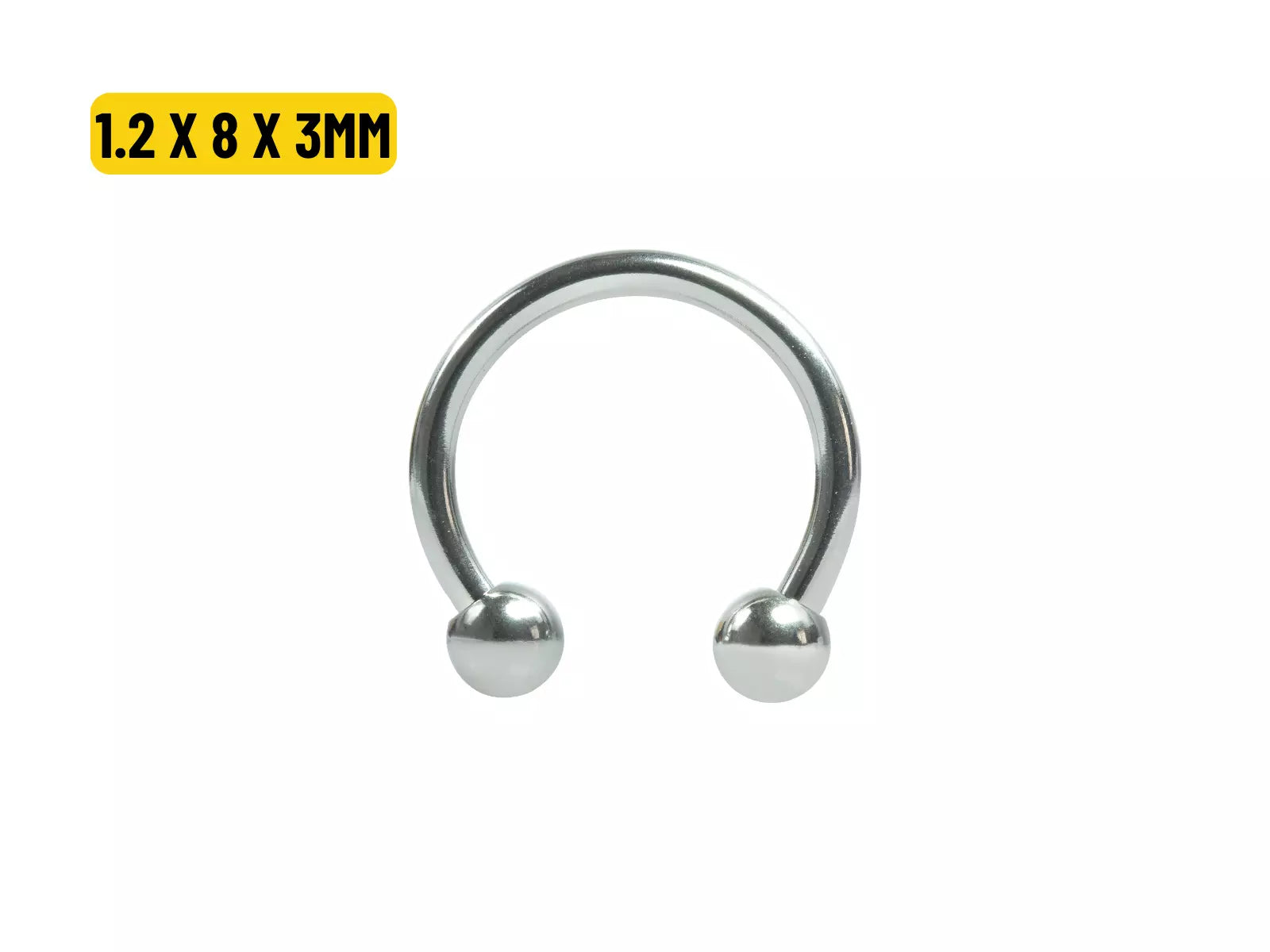 FERRADURA AÇO 1.2 X 8 X 3MM