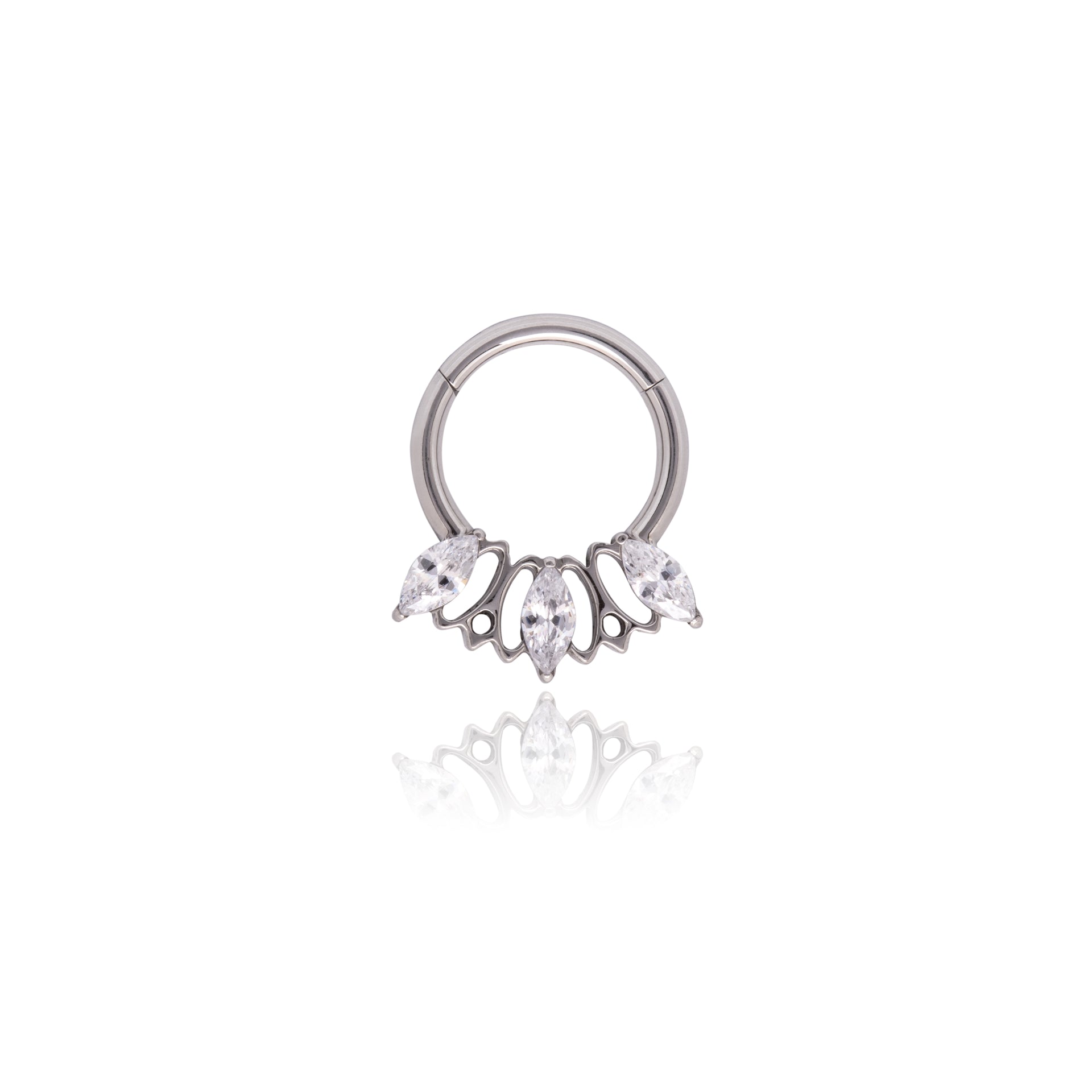 SEGMENTO CLICKER AÇO 3 ZIRCÔNIAS