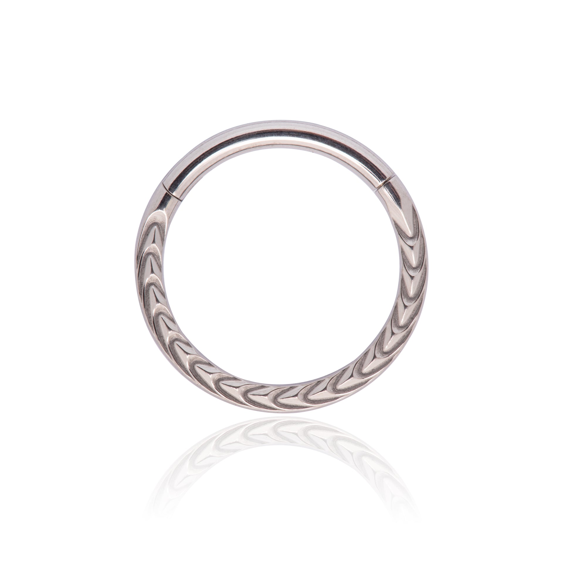 SEGMENTO CLICKER TITÂNIO FRONTAL DETALHADO - 1.2 X 10MM